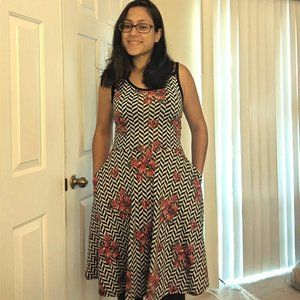 Lularoe Nicki Sleeveless A-Line Dress